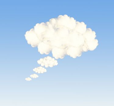 Speech bubble clouds
