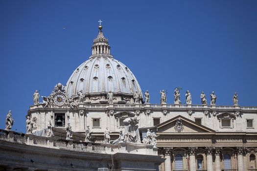 St. Peter's Basilica Located within the Vatican City, St. Peter's has the largest interior of any Christian church in the world and is regarded as one of the holiest Catholic sites. The basilica is the burial site of Saint Peter, one of the twelve apostles of Jesus and namesake of the church.