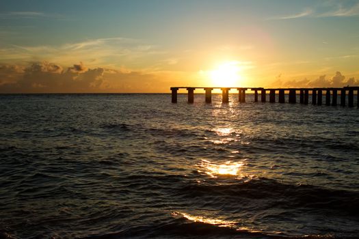 sunset over boca grande, florida