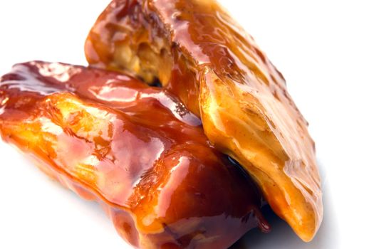 chicken breasts smothered in a tangy barbecue sauce