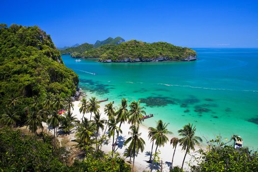 Tropical beach in Ang Thong National Park, Thailand