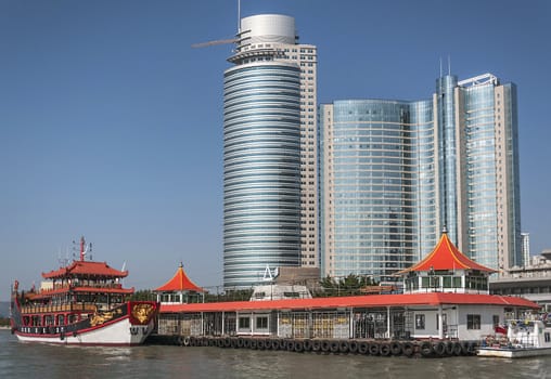 Harbor skyline, Xiamen, China
