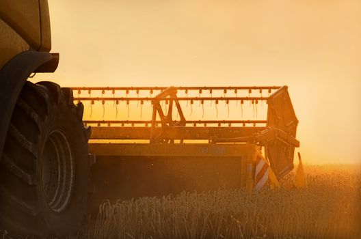 a combine harvester