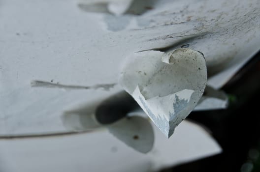 heart shaped white paper