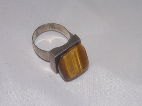 a ring with a tigereye.