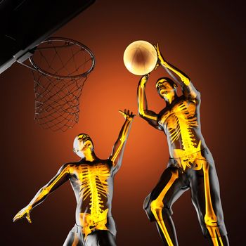 basketball game player made in 3D
