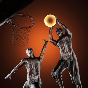 basketball game player made in 3D