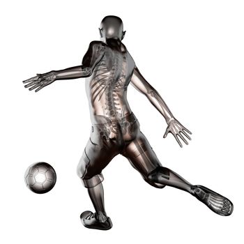 soccer game player made in 3D