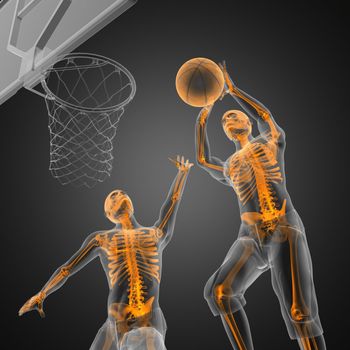 basketball game player made in 3D