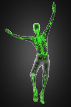 jump man radiography made in 3D