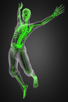 jump man radiography made in 3D