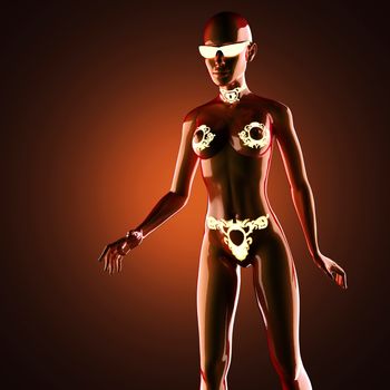 latex woman