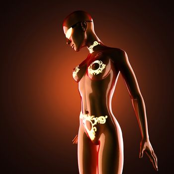 latex woman
