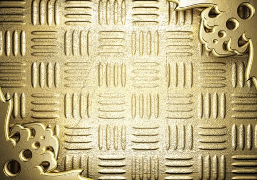 golden background made in 3D