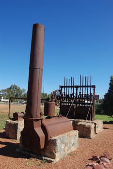 Gold mining industrial monument, Australia