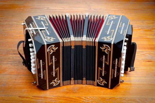 Bandoneon, traditional tango musical instrument. 
