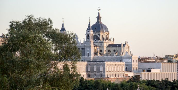 Almudena's church in Madrid, near placio real of kings.