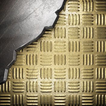metal on gold made in 3D