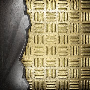metal on gold made in 3D