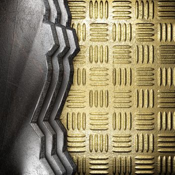 metal on gold made in 3D