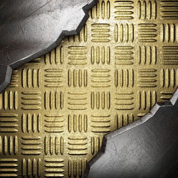 metal on gold made in 3D