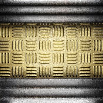 metal on gold made in 3D