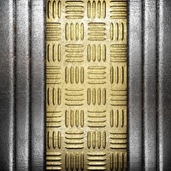 metal on gold made in 3D
