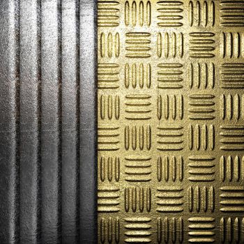 metal on gold made in 3D