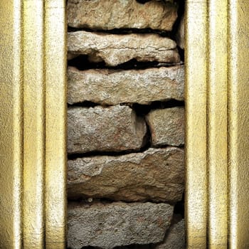 golden background made in 3D