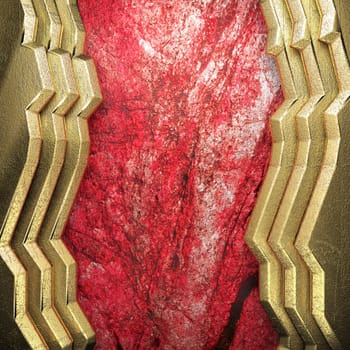 golden background made in 3D