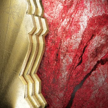 golden background made in 3D