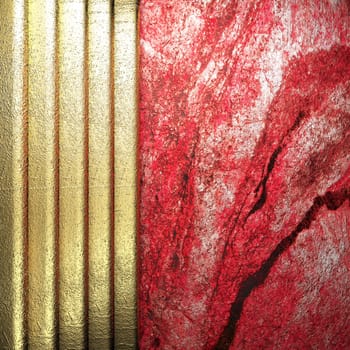 golden background made in 3D