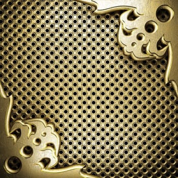 golden background made in 3D