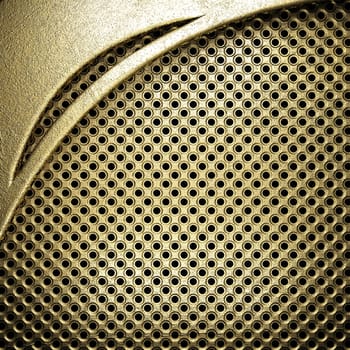 golden background made in 3D