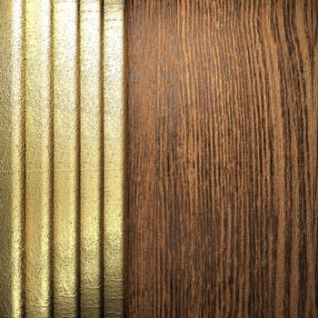 golden background made in 3D