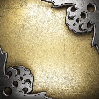 metal on gold made in 3D