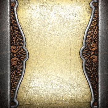 metal on gold made in 3D