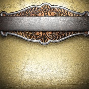 metal on gold made in 3D