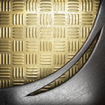 metal on gold made in 3D
