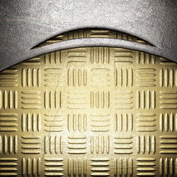 metal on gold made in 3D