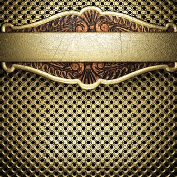golden background made in 3D