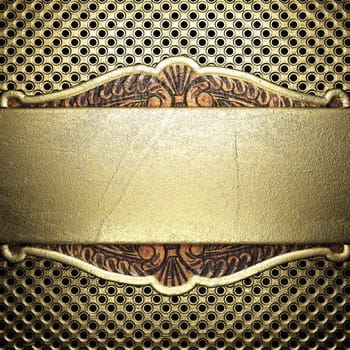 golden background made in 3D