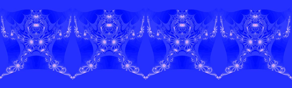 Monster ornament. Digital generated graphic fractal.