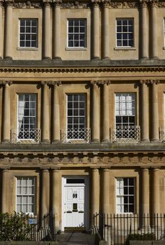 Georgian style residential house in The Circus, Bath, England