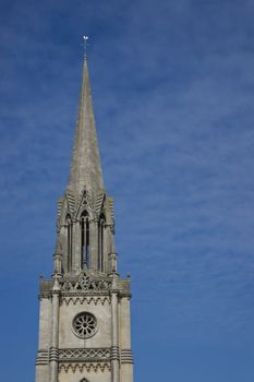 Spire of St Michaels church in Bath, Somerset, England