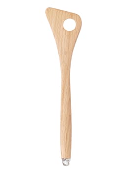 close up of wooden spatula