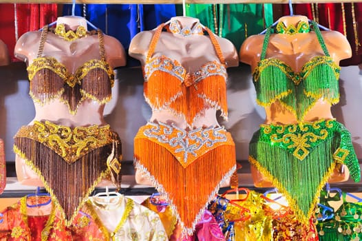 Colorful belly dancer costume in Grand bazaar