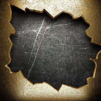 gold on the wall