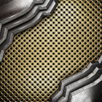 metal on gold made in 3D