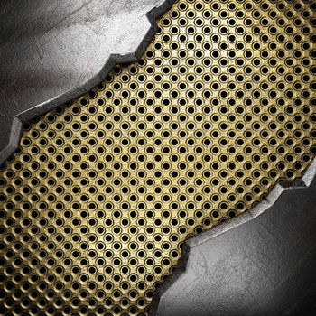 metal on gold made in 3D